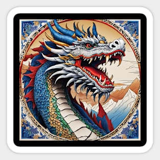 blue dragon Sticker